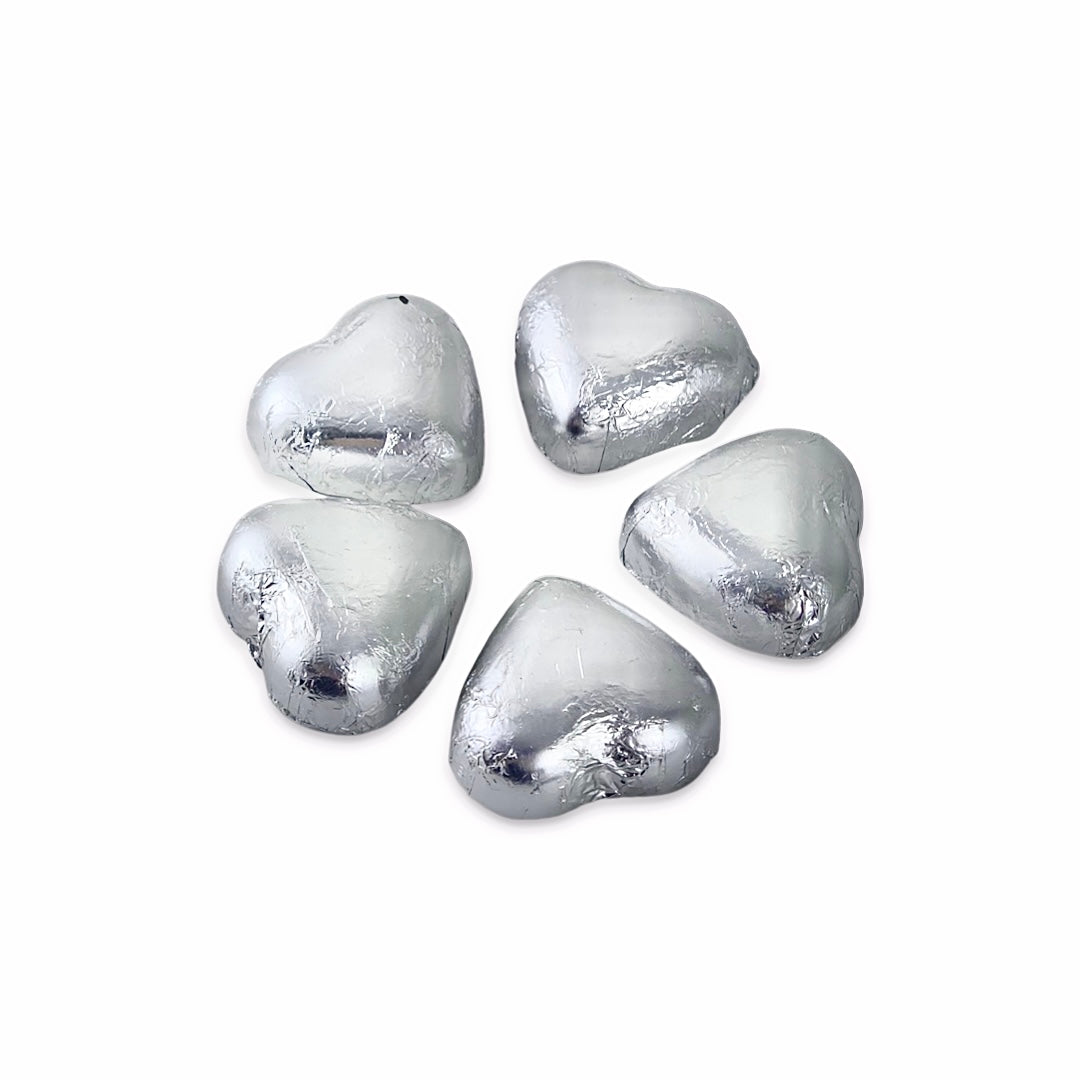Chocolate Love Hearts - Silver Chocolate Love Hearts - Silver