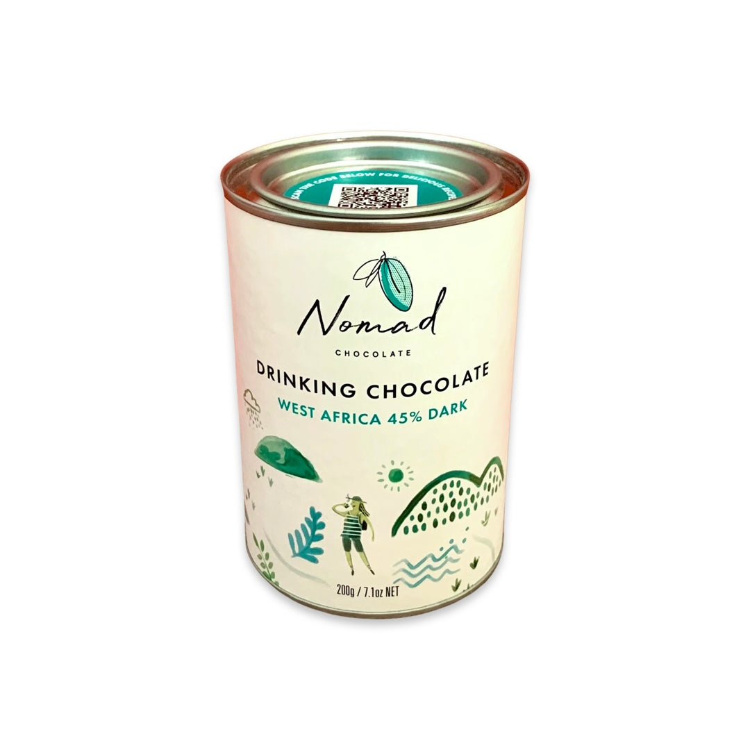 NOMAD Drinking Chocolate - West Africa 45% Dark NOMAD Drinking Chocolate - West Africa 45% Dark