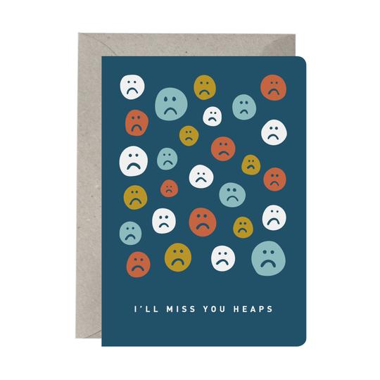 I'll Miss You Heaps - Farewell - Greeting Card I'll Miss You Heaps - Farewell - Greeting Card